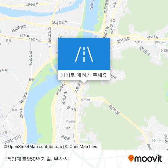 백양대로950번가길 지도