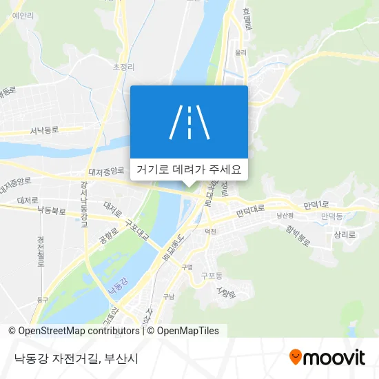 낙동강 자전거길 지도