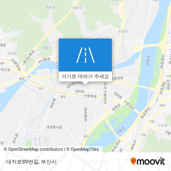 대저로89번길 지도