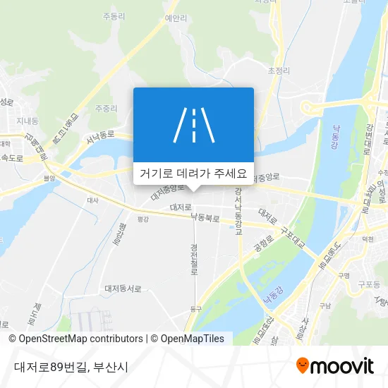 대저로89번길 지도