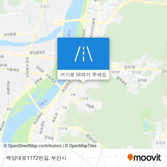 백양대로1172번길 지도