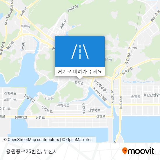 용원중로25번길 지도