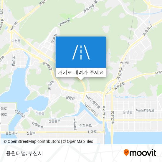 용원터널 지도