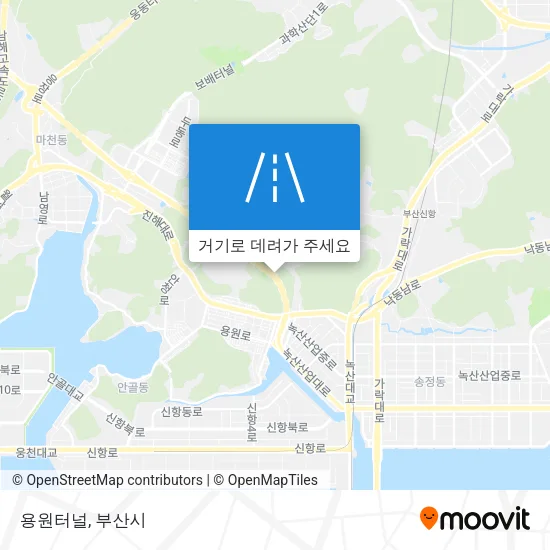 용원터널 지도