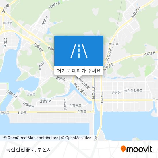 녹산산업중로 지도