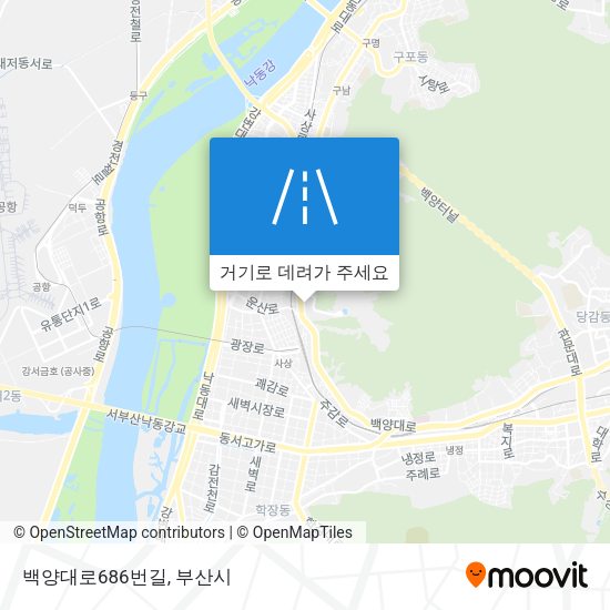 백양대로686번길 지도