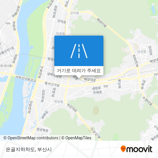 온골지하차도 지도