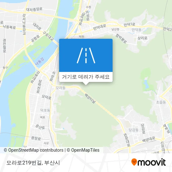 모라로219번길 지도