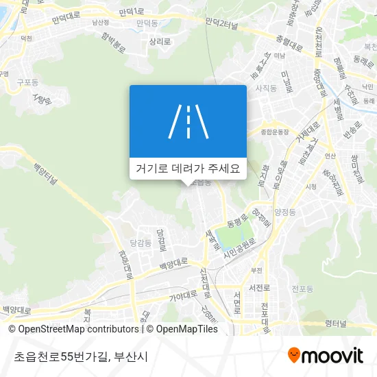 초읍천로55번가길 지도