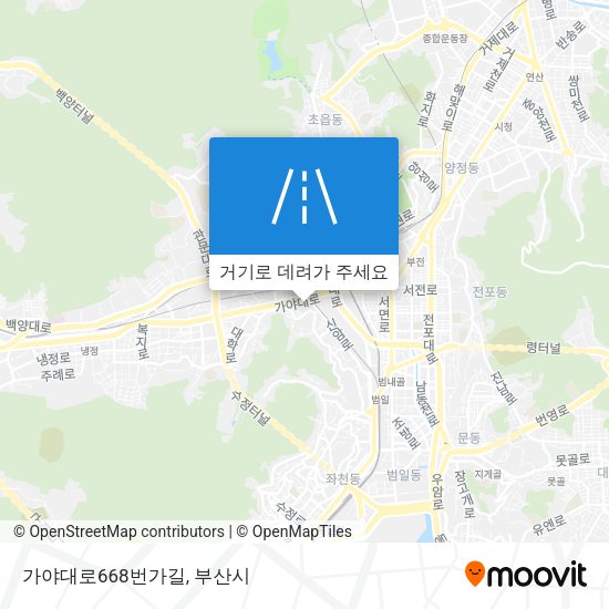가야대로668번가길 지도