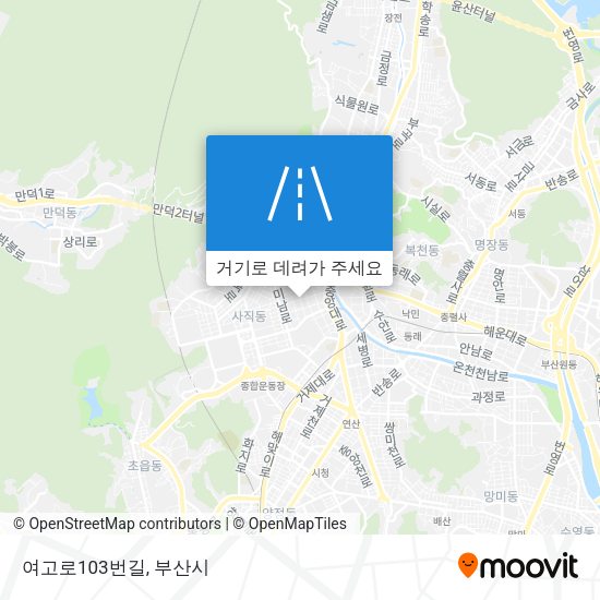 여고로103번길 지도
