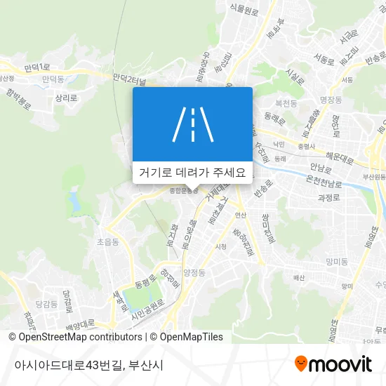 아시아드대로43번길 지도