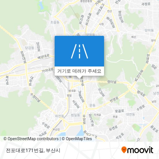 전포대로171번길 지도