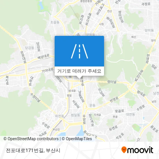 전포대로171번길 지도