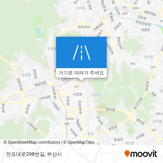 전포대로298번길 지도