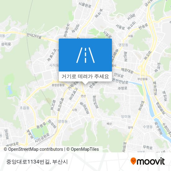 중앙대로1134번길 지도