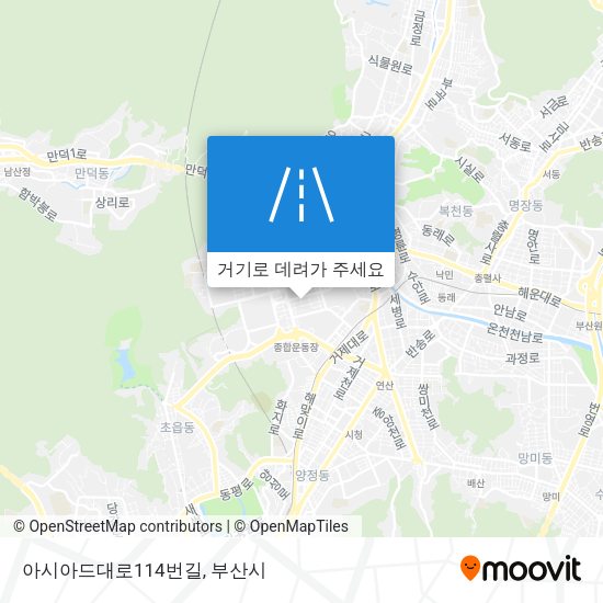 아시아드대로114번길 지도