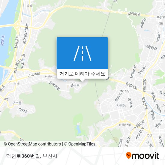 덕천로360번길 지도
