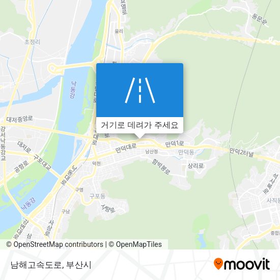 남해고속도로 지도