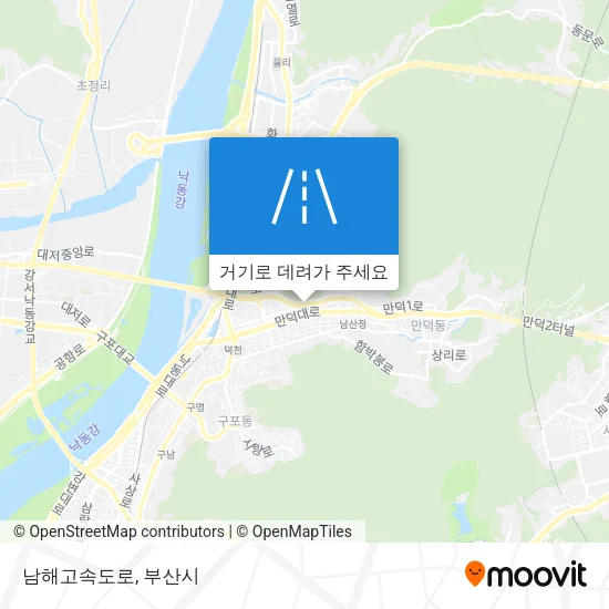 남해고속도로 지도