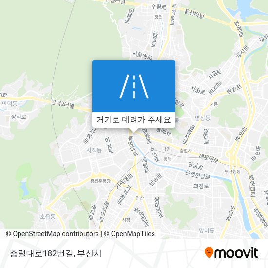 충렬대로182번길 지도