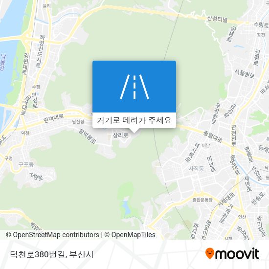 덕천로380번길 지도