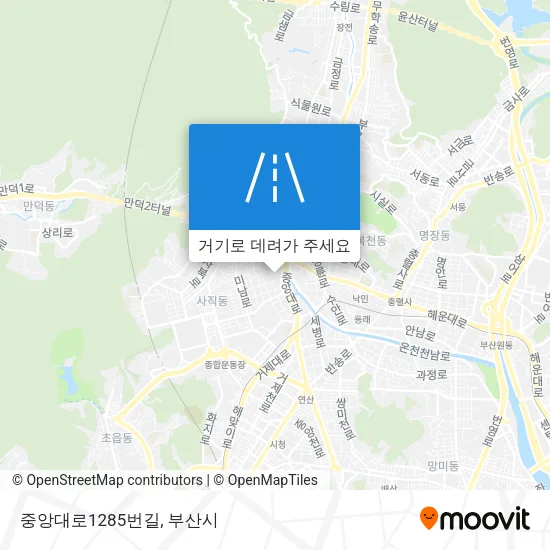 중앙대로1285번길 지도