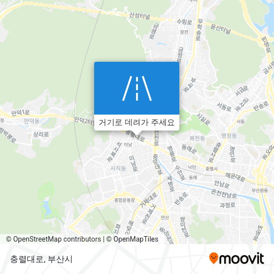 충렬대로 지도