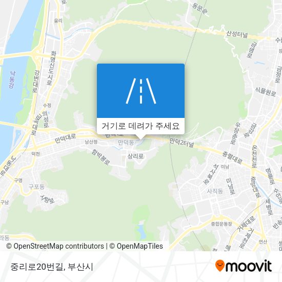 중리로20번길 지도