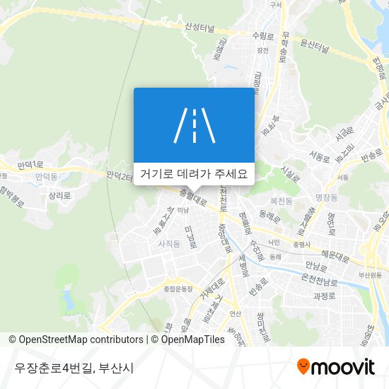 우장춘로4번길 지도