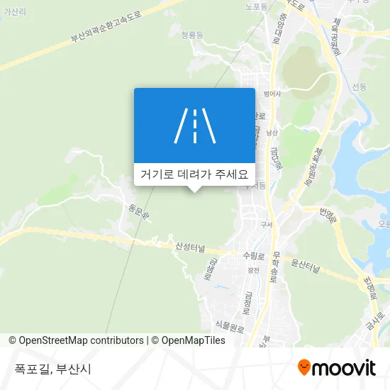 폭포길 지도