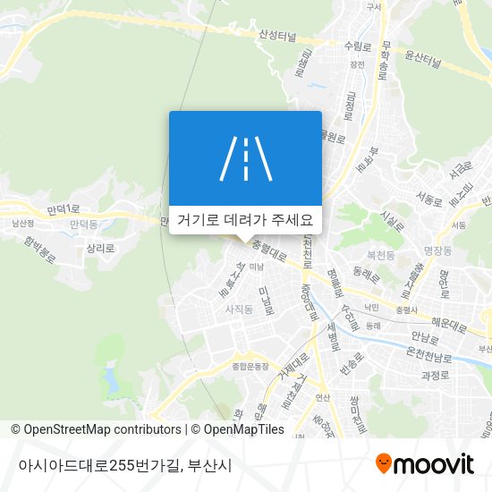 아시아드대로255번가길 지도
