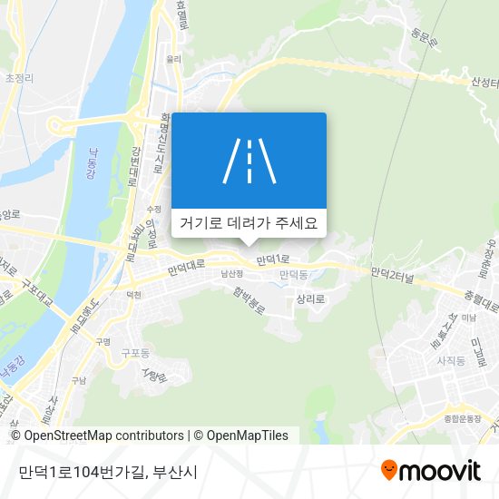 만덕1로104번가길 지도