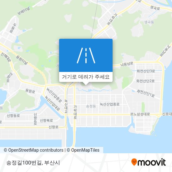 송정길100번길 지도