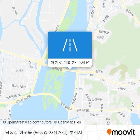 낙동강 하굿둑 (낙동강 자전거길) 지도