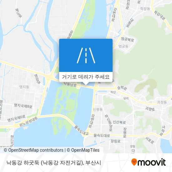낙동강 하굿둑 (낙동강 자전거길) 지도
