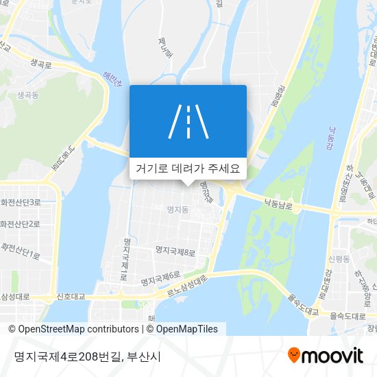 명지국제4로208번길 지도