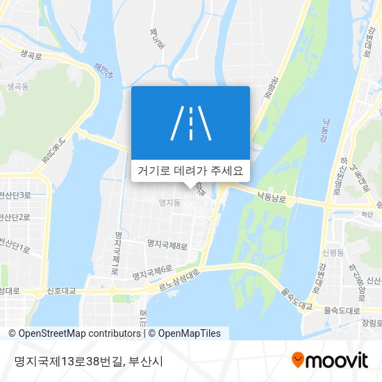 명지국제13로38번길 지도