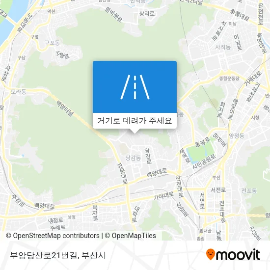 부암당산로21번길 지도