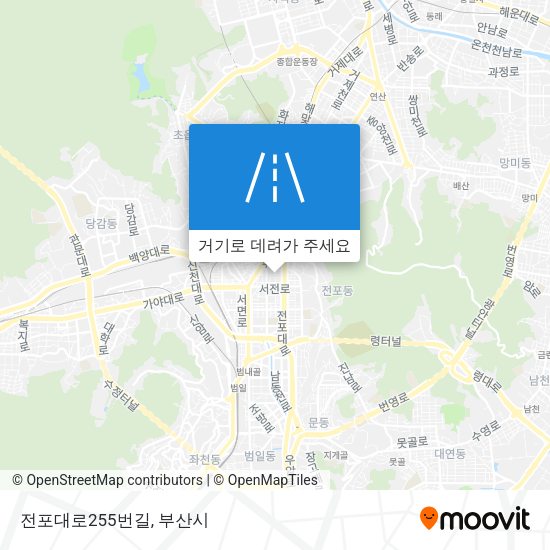 전포대로255번길 지도
