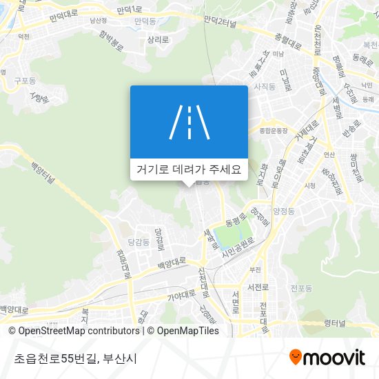초읍천로55번길 지도
