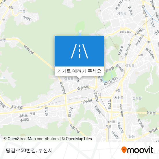 당감로50번길 지도