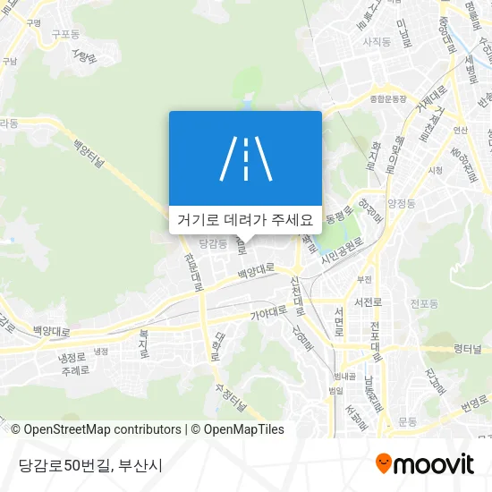 당감로50번길 지도