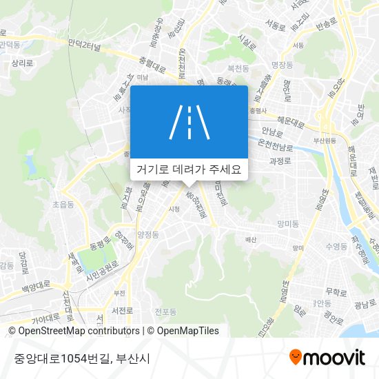 중앙대로1054번길 지도