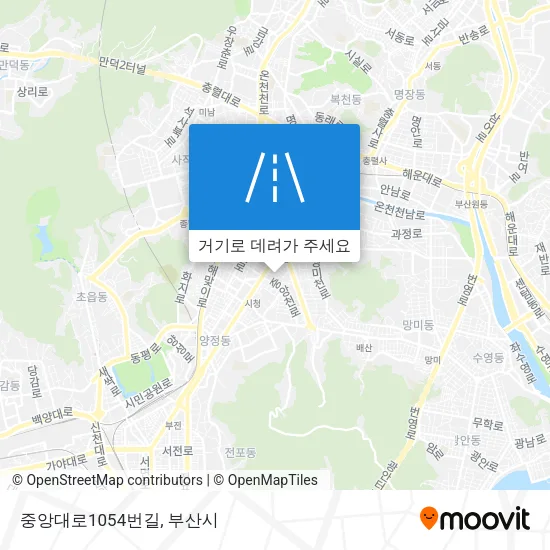 중앙대로1054번길 지도