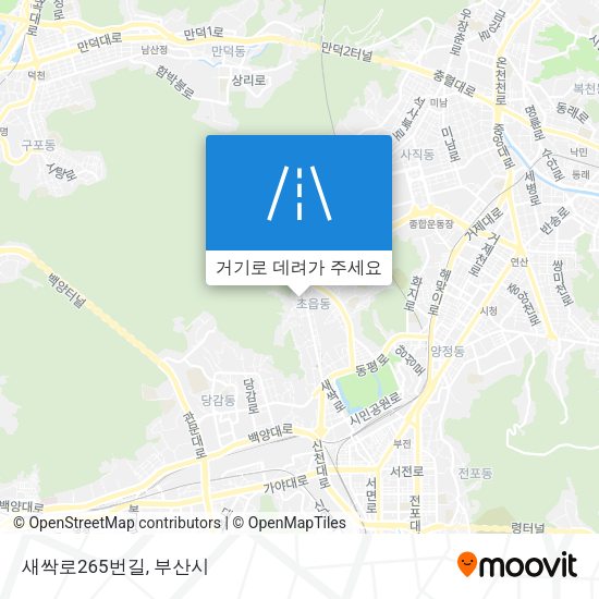 새싹로265번길 지도