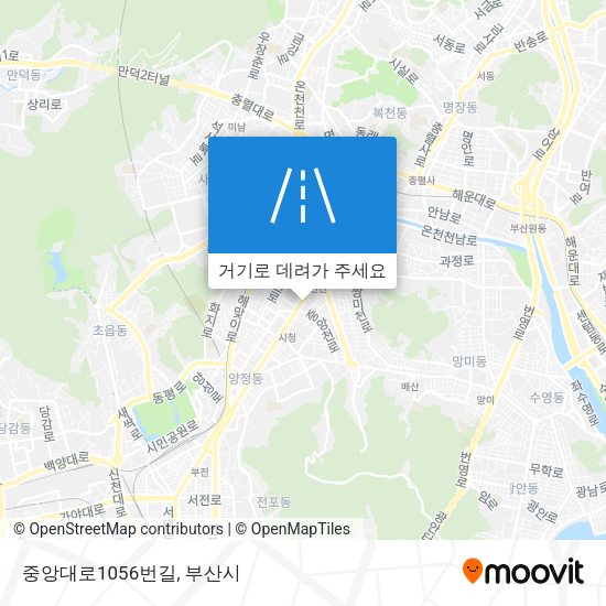 중앙대로1056번길 지도