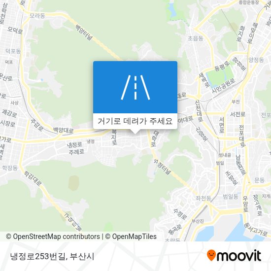 냉정로253번길 지도