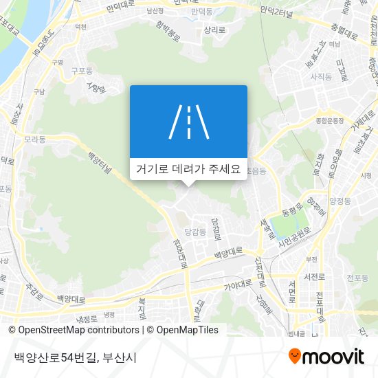 백양산로54번길 지도