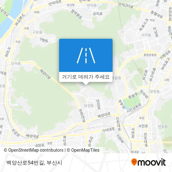백양산로54번길 지도